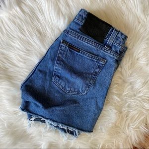 Vintage Harley Davidson Cut Off Relaxed Fit Shorts